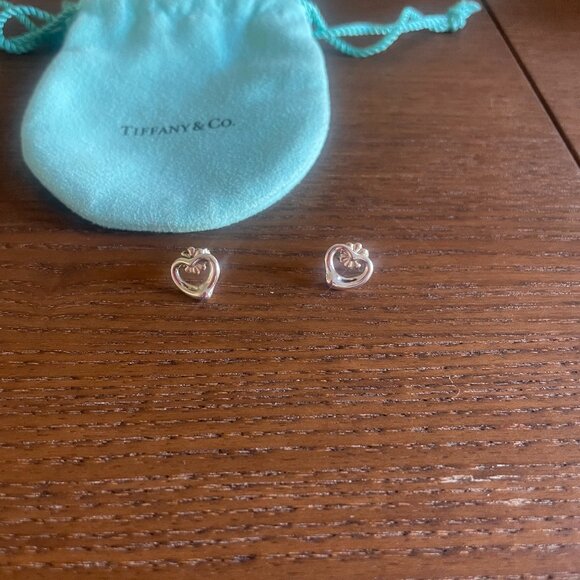 Tiffany & Co. Jewelry - Elsa Peretti Open Heart Earring Studs